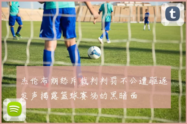 杰伦布朗怒斥裁判判罚不公遭驱逐发声揭露篮球赛场的黑暗面